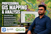 create custom gis maps, spatial analysis and arcgis pro maps