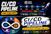 build automated ci cd pipeline with jenkins, github actions