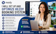 setup and optimize redzy booking system for tours, activities online reservation