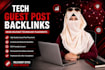 build tech backlinks through high quality guest posts