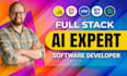 do custom ai software, full stack, web application, ai software developer ai web