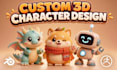 create cute 3d print model for stl 3d printing