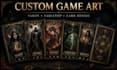 design custom illustrations and graphics for tarot and tabletop games