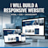 develop a responsive HTML CSS javascript website