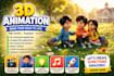 make 3d animation video 3d cartoon animation