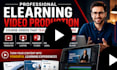 create elearning course videos, training video production and online course