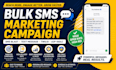 setup and manage bulk SMS campaign, text message and SMS blast