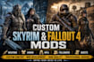 edit create custom weapon armor follower mod skyrim se ae fallout 4 redmod