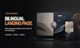 build a bilingual landing page in two selected languages