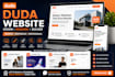 build duda website, duda website design, duda website builder booking website