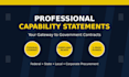write a professional capability statement for government contracting