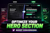 optimize your hero section to increase your conversion rate