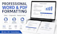 professionally format word PDF and technical documents
