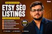 create and optimize etsy listings with SEO and boost sales