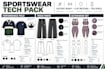 do detailed active wear clothing tech pack