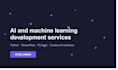 create machine learning and ai solutions using python
