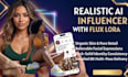create a realistic ai influencer model for instagram using flux lora