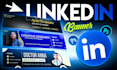 design a professional linkedin banner cover that converts