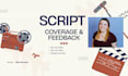 provide script coverage and developmental editing