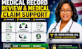 analyze medical records for a structured summary opinion