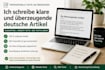 write clear and engaging german articles and blog posts