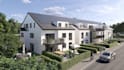 render modern residential complexes, cgi multi family housing,private balconies