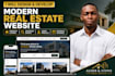 design and develop a modern real estate website