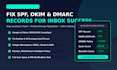 fix spf dkim dmarc records for email deliverability