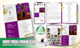 design urgent funeral obituary memorial program booklet 2hrs