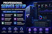 setup admin server, setup xtream ui server, drm script, m3u playlists, ssl, cdn