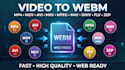 convert your video to webm format , also mp4, mov, avi, mkv