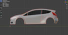 make low mid high poly 3d car model with blender