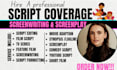 review your script give industry script coverage feedback analysis for TV pilot