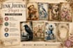 prepare 260 custom junk journal pages 300 dpi
