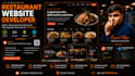 design a stunning restaurant website the website development
