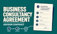 draft a customized business consultancy agreement and advisor contract