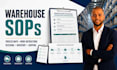 create warehouse sops process maps and work instructions
