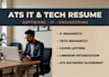 write an ats IT tech resume and software engineering CV