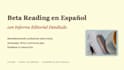 do a spanish beta reading with a detailed editorial report