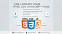 develop a custom website using HTML, CSS, and javascript