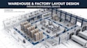 design warehouse layout, factory floor plan and industrial cad drawing