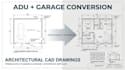 create adu and garage conversion architectural cad drawings