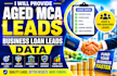 provide aged mca leads, business loan leads data