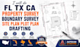 do fl tx ca property survey boundary survey site plan plot plan drafting