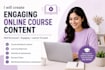 create engaging online course content and learning materials