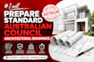 prepare standard australian council architectural drawings
