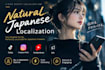 localize your english video scripts into natural japanese