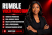 do rumble video promotion, rumble promotion boost views