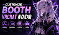 customize booth vrchat avatar with outfits, physbones, toggles and quest