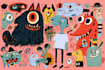 draw a cute and funny cartoon illustration